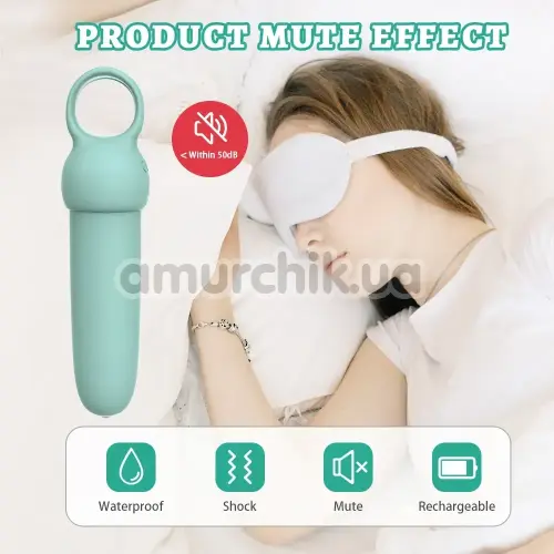 Клиторальный вибратор Odeco Every Night Toys Elliot, бирюзовый