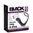 Вибростимулятор простаты с эрекционным кольцом Black Velvets Vibrating Ring & Plug, черный - Фото №9