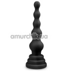 Анальная пробка Easy Toys Beaded Cone, черная - Фото №1