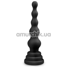Анальна пробка Easy Toys Beaded Cone, чорна - Фото №1