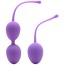 Набір вагінальних кульок Intimate + Care Kegel Trainer Set, фіолетовий - Фото №1