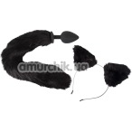 Набор из 2 предметов Bad Kitty Pet Play Plug & Ears, чёрный - Фото №1