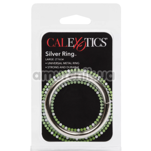 Эрекционное кольцо Silver Ring Large, серебряное