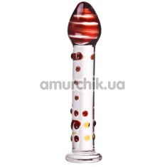 Фалоімітатор Sensual Glass Wands, червоний - Фото №1