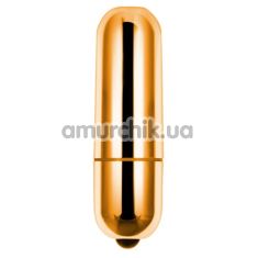 Вібратор X-Basic Bullet Mini, золотий - Фото №1