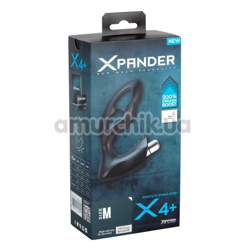 Вибростимулятор простаты Xpander Prostate Stimulator X4+ Medium, черный