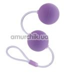 Вагінальні кульки First Time Duo Lover, фіолетові - Фото №1