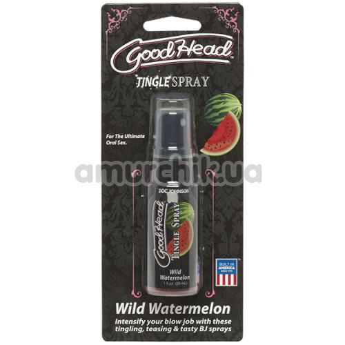 Расслабляющий спрей для минета Doc Johnson GoodHead Tingle Spray Wild Watermelon - арбуз, 29 мл