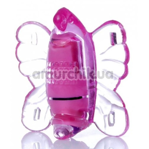 Вибратор-бабочка Boss Series Butterfly Pink, розовый