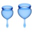 Набір з 2 менструальних чаш Satisfyer Feel Good, синій - Фото №2
