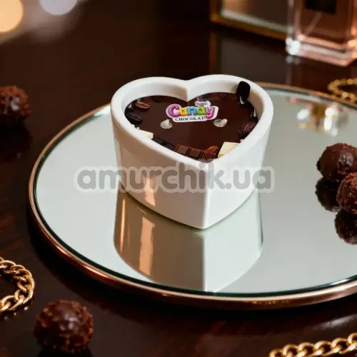Свеча для массажа Candy Heart Chocolate - шоколад, 70 мл