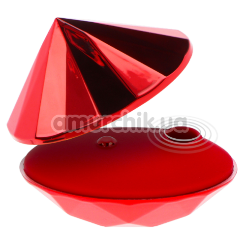 Симулятор орального сексу для жінок з вібрацією Toy Joy Ruby Red Diamond, червоний