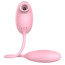 Симулятор орального секса для женщин с виброяйцом Boss Series Leiothrix, розовый - Фото №4