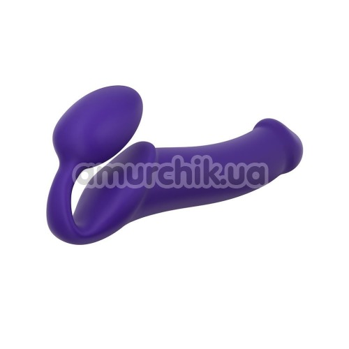 Безременевий страпон Strap-On-Me Silicone Bendable Strap-On XL, фіолетовий