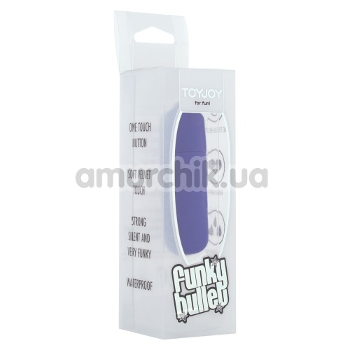 Клиторальный вибратор Funky Bullet, темно-фиолетовый