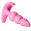 Анальна пробка Masturbation Anal Beads Massage Stick, рожева - Фото №2