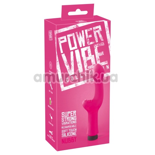 Вибратор Power Vibe Collection Nubby, розовый