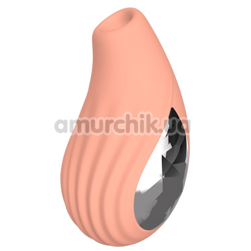 Симулятор орального секса для женщин с вибрацией Kissen Aria, оранжевый
