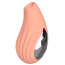 Симулятор орального секса для женщин с вибрацией Kissen Aria, оранжевый - Фото №4