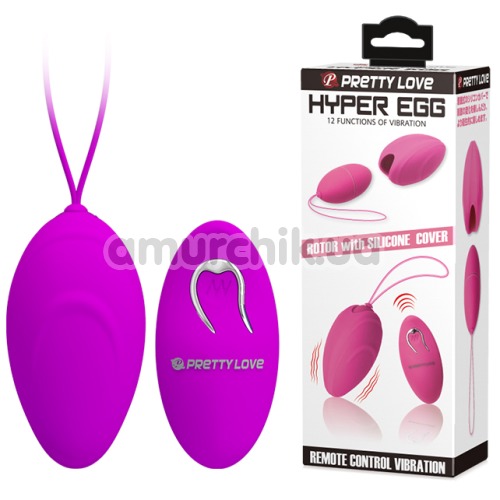 Виброяйцо Pretty Love Hyper Egg, фиолетовое