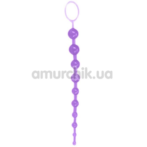 Анальная цепочка Oriental Jelly Butt Beads фиолетовая - Фото №1
