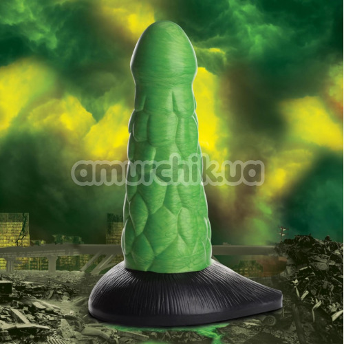 Фаллоимитатор Creature Cocks Radioactive Reptile, зеленый