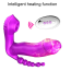 Анально-вагинально-клиторальный вибратор с подогревом Boss Series Foxshow, фиолетовый - Фото №7