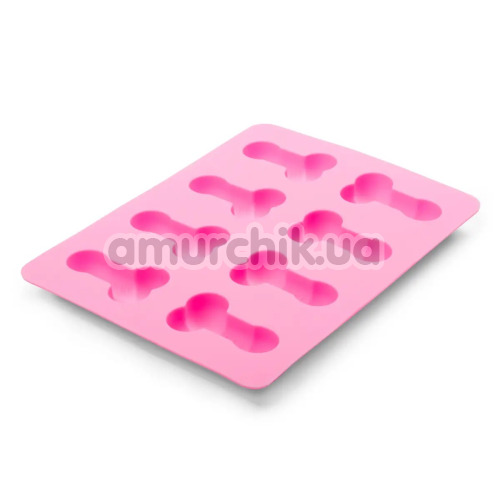 Форма для випічки та льоду Penis Baking Mold/Ice Cube Mold, рожева