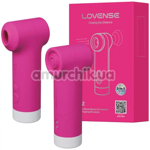 Симулятор орального секса для женщин с пульсацией Lovense Fizz, розовый