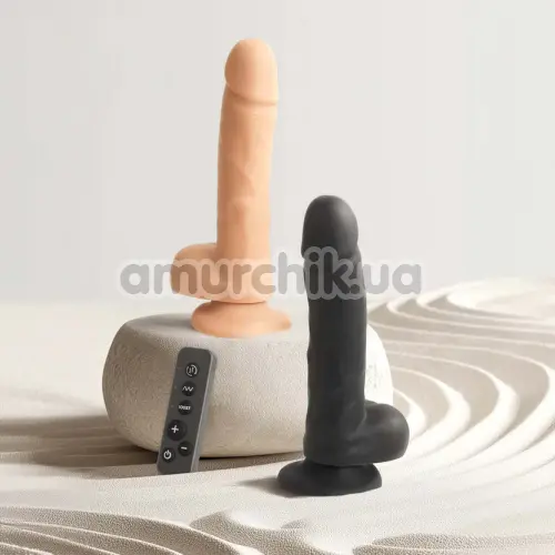 Вибратор с ротацией Strap-On-Me Rotating & Vibrating Realistic Dildo L, телесный