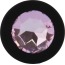 Анальная пробка со светло-розовым кристаллом SWAROVSKI Zcz, черная - Фото №2