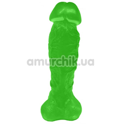 Мыло в виде пениса с присоской Чистий Кайф XL, зелёное