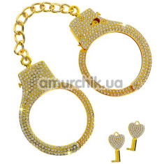 Наручники Taboom Diamond Wrist Cuffs, золотые - Фото №1