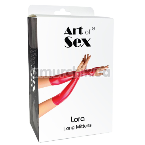 Рукавички довгі Art of Sex Lora, червоні