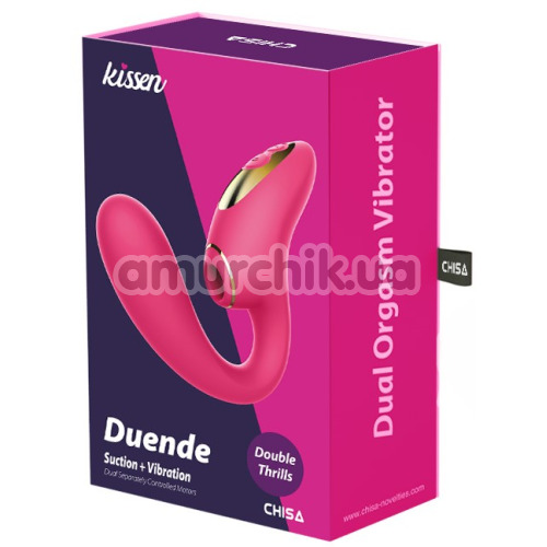Симулятор орального секса для женщин с вибрацией Kissen Duende, розовый