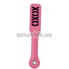 Шлепалка Sex & Mischief XOXO Paddle, черно-розовая - Фото №1