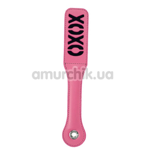 Шлепалка Sex & Mischief XOXO Paddle, черно-розовая - Фото №1