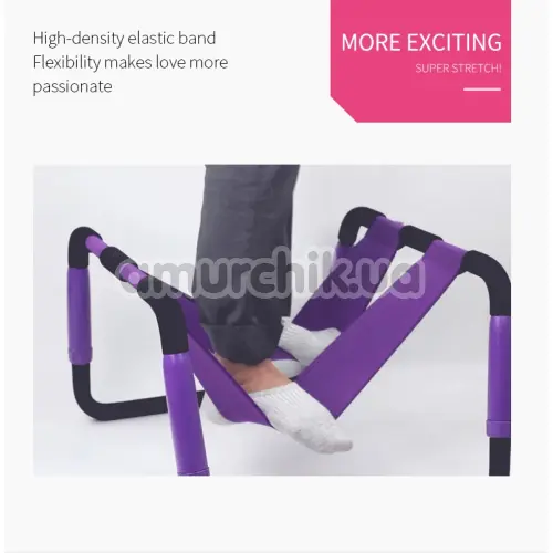 Стілець для сексу Roomfun Detachable Sex Chair, чорно-фіолетовий