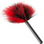 Перышко для ласк Mini Feather, черно-красное - Фото №1