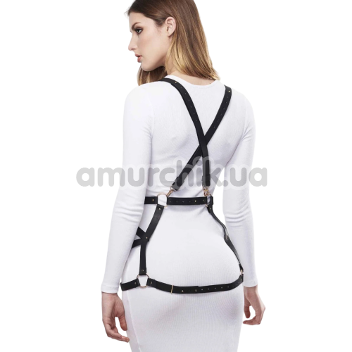 Портупея Bijoux Indiscrets Maze Arrow Dress Harness, чорна