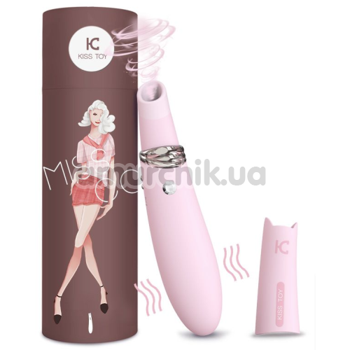 Симулятор орального сексу для жінок з вібрацією KissToy Miss CC, рожевий