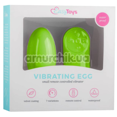 Віброяйце Easy Toys Vibrating Egg, салатове