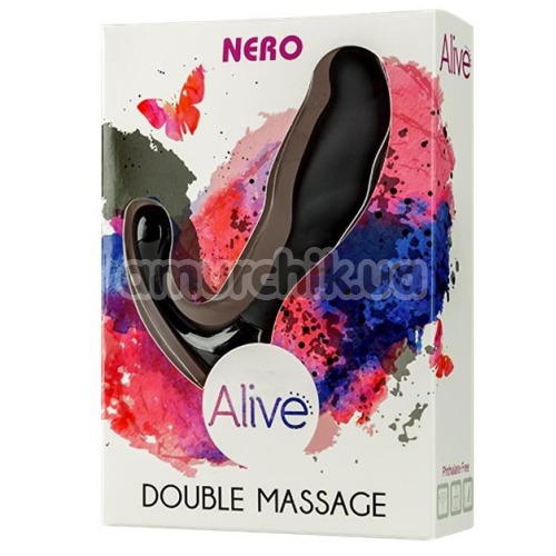 Массажер простаты Alive Nero Double Massage, черный