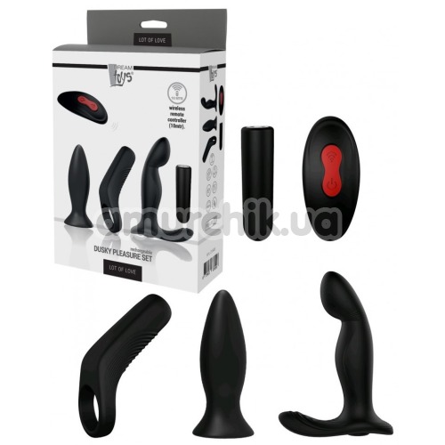 Набор из 4 секс-игрушек для мужчин Lot Of Love Dusky Pleasure Set, черный