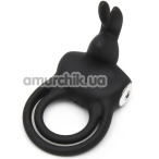 Виброкольцо для члена Happy Rabbit Cock Ring Double, черное - Фото №1