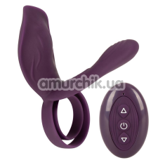 Віброкільце для члена Couples Choice Couple's Vibrator 2, фіолетове - Фото №1