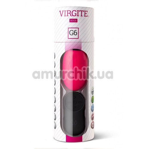 Виброяйцо Virgite Eggs Rechargeable G6, розовое