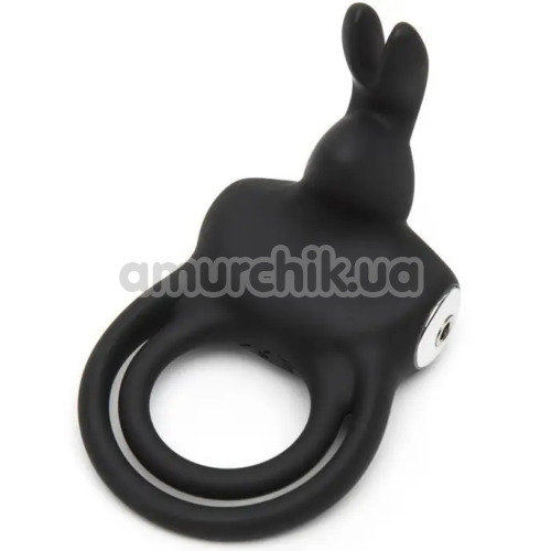 Виброкольцо для члена Happy Rabbit Cock Ring Double, черное - Фото №1