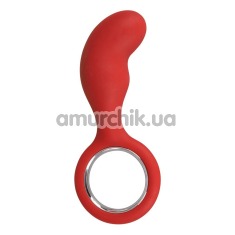 Анальна пробка Silicone Butt Plug, червона - Фото №1