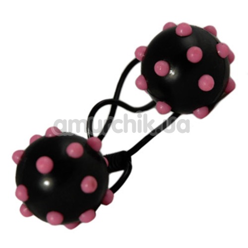 Вагинальные шарики Joanna Angel's Spiked Duotone Balls, черные